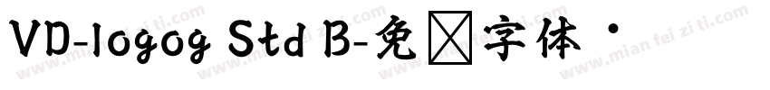 VD-logog Std B字体转换